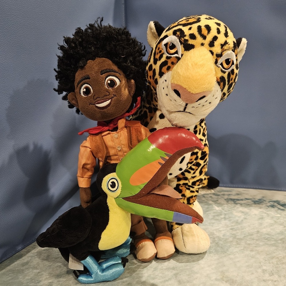 Disney Encanto Antonio Madrigal Plush Bundle Toucan Jaguar Stuffed‎ Animals